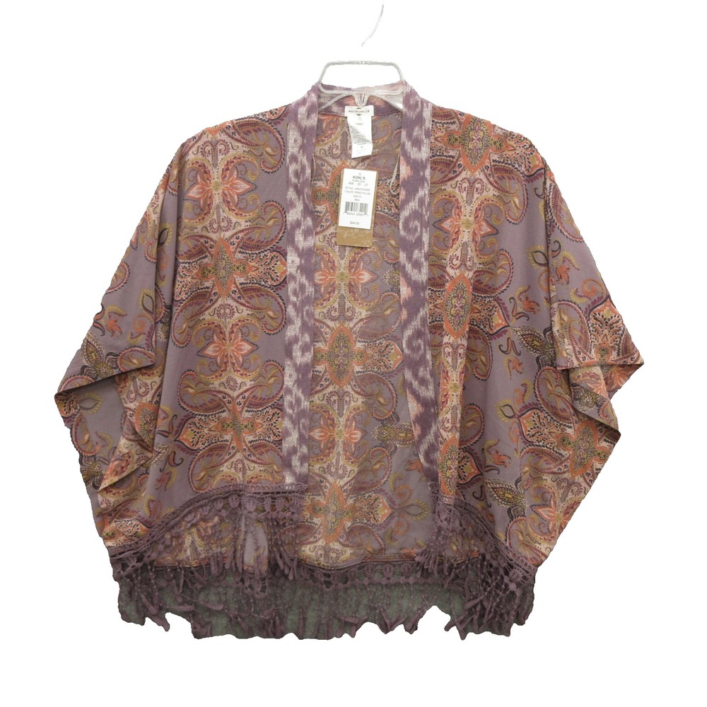 Mason & Bell Womens Blouse XL Pullover Fringe New